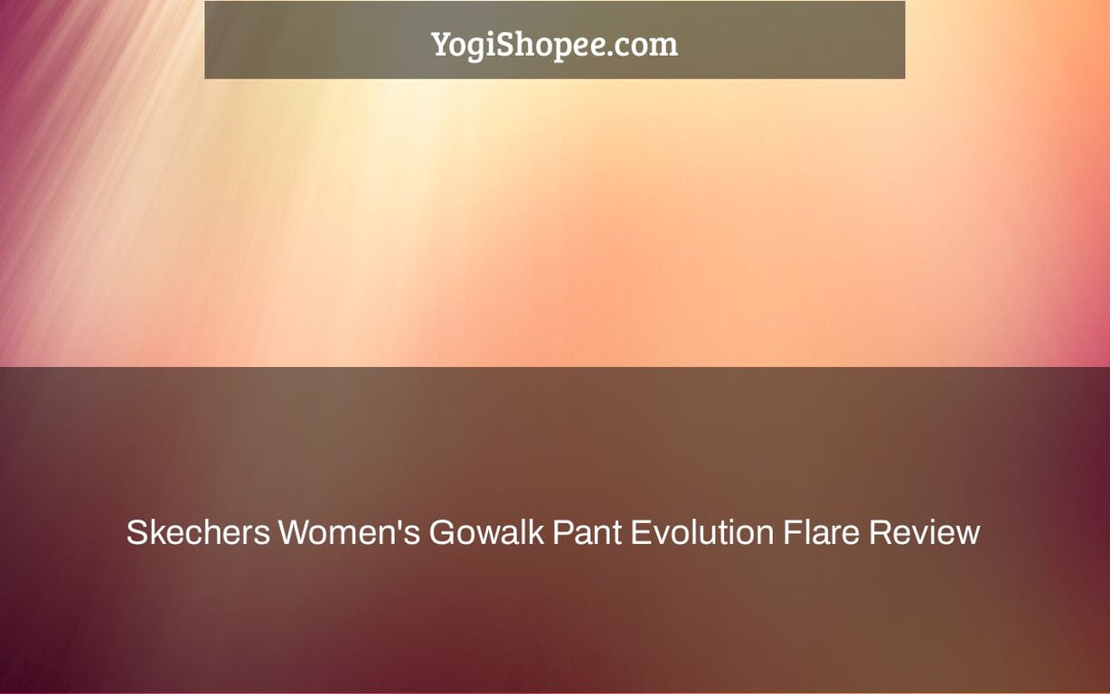 skechers women's gowalk pant evolution flare
