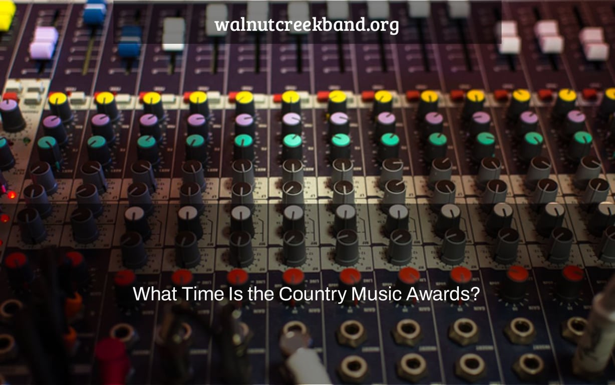 What Time Is the Country Music Awards?