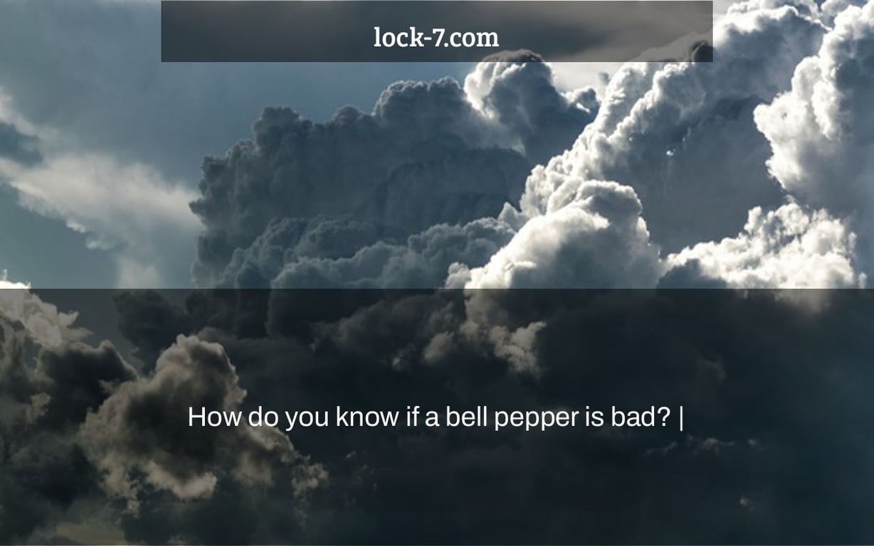 How do you know if a bell pepper is bad?