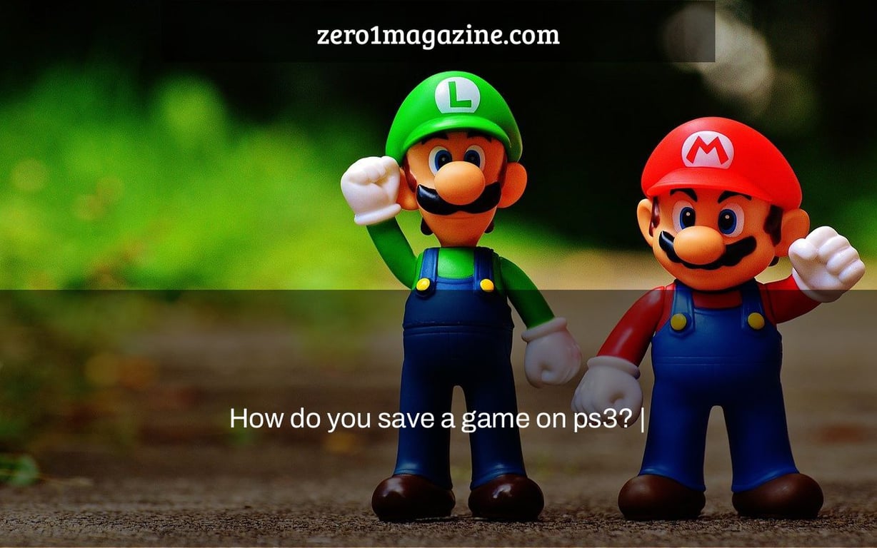 How do you save a game on ps3? |