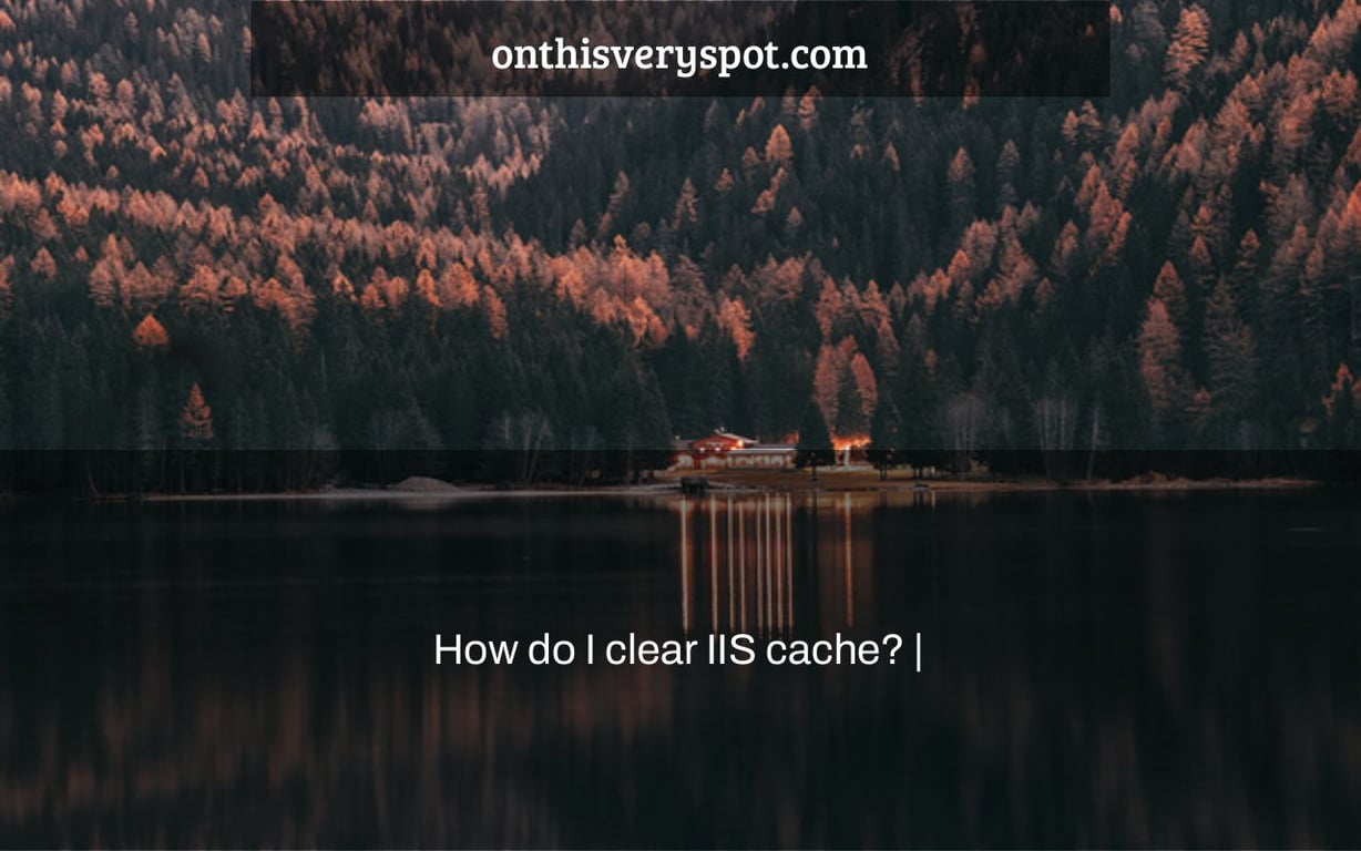 How do I clear IIS cache? |