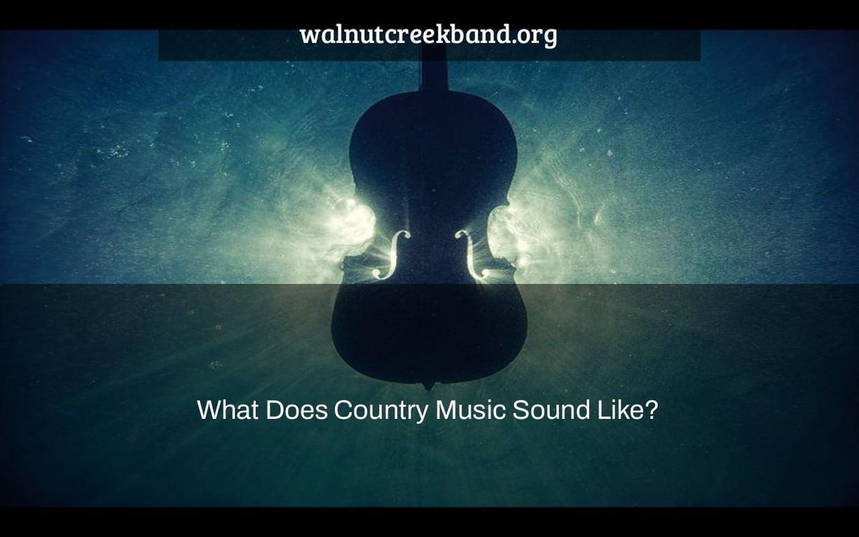 What Does Country Music Sound Like?