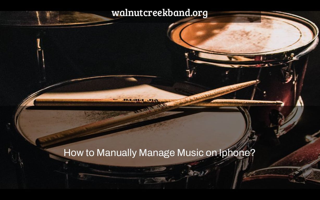 How to Manually Manage Music on Iphone?