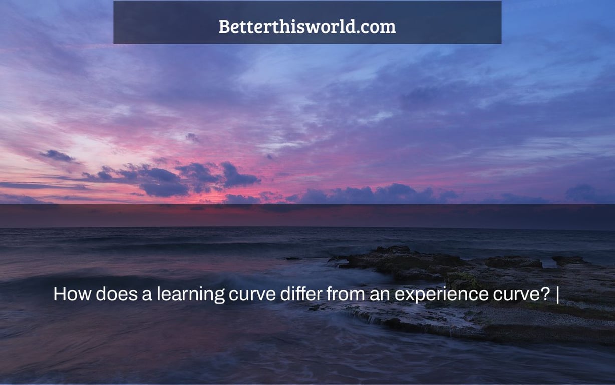 How does a learning curve differ from an experience curve? |