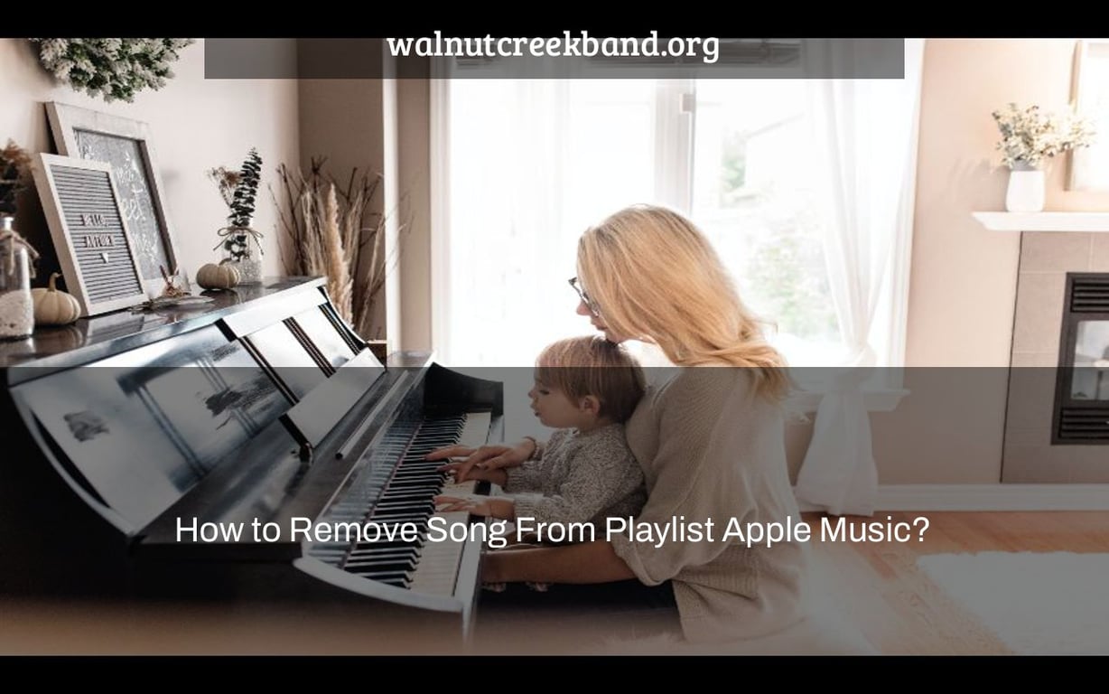 How To Remove Song From Playlist Apple Music 