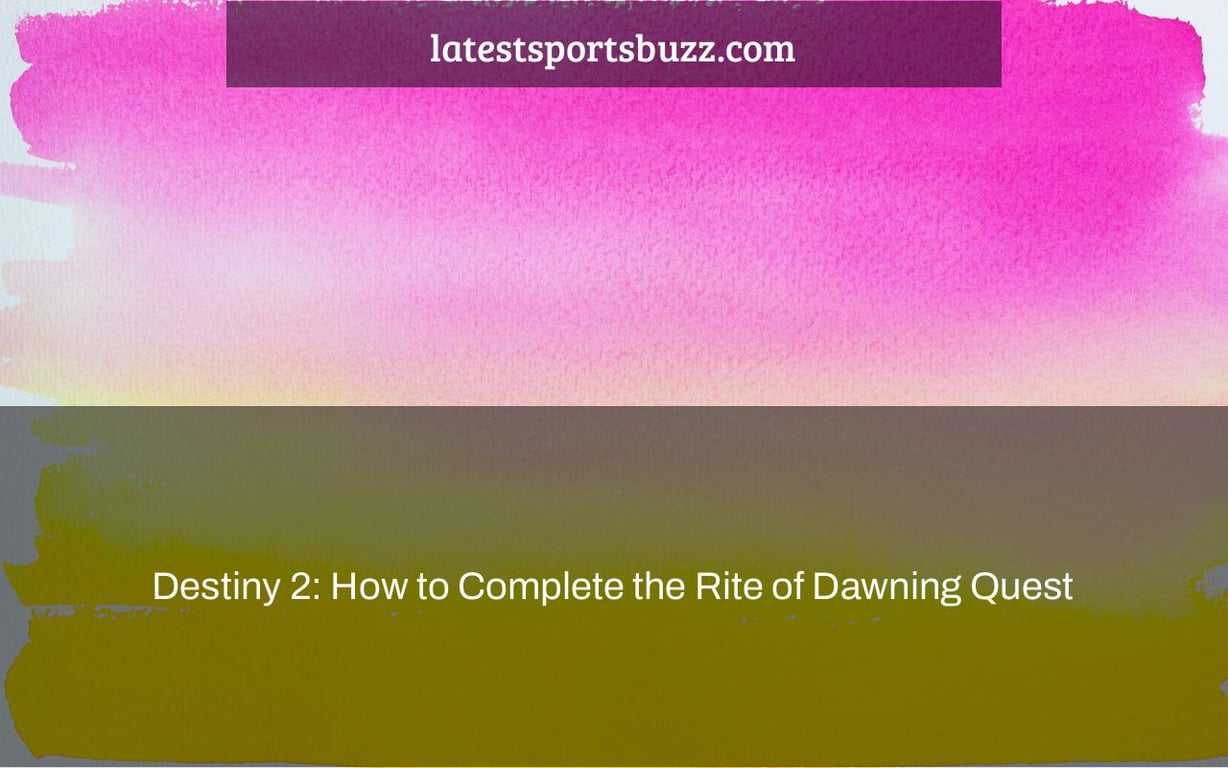 Destiny 2: How to Complete the