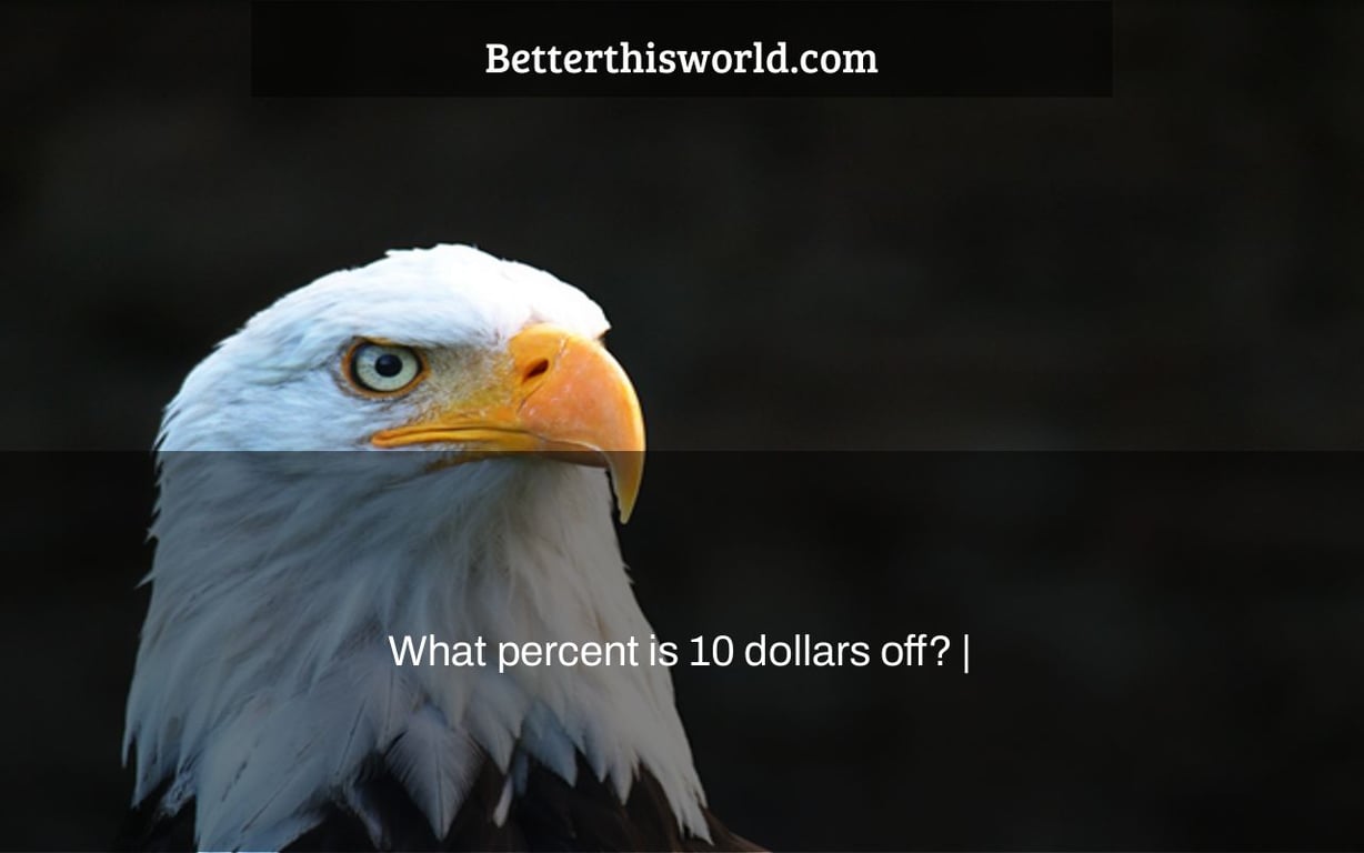 What percent is 10 dollars off? |