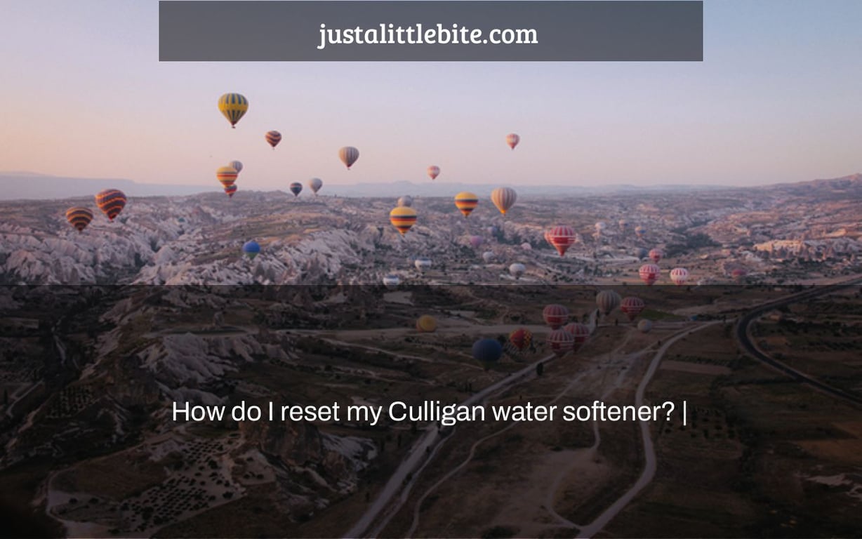 How do I reset my Culligan water softener? |