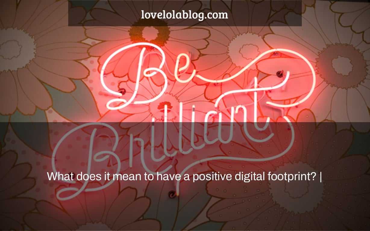 What Does It Mean To Have A Positive Digital Footprint LoveLolaBlog