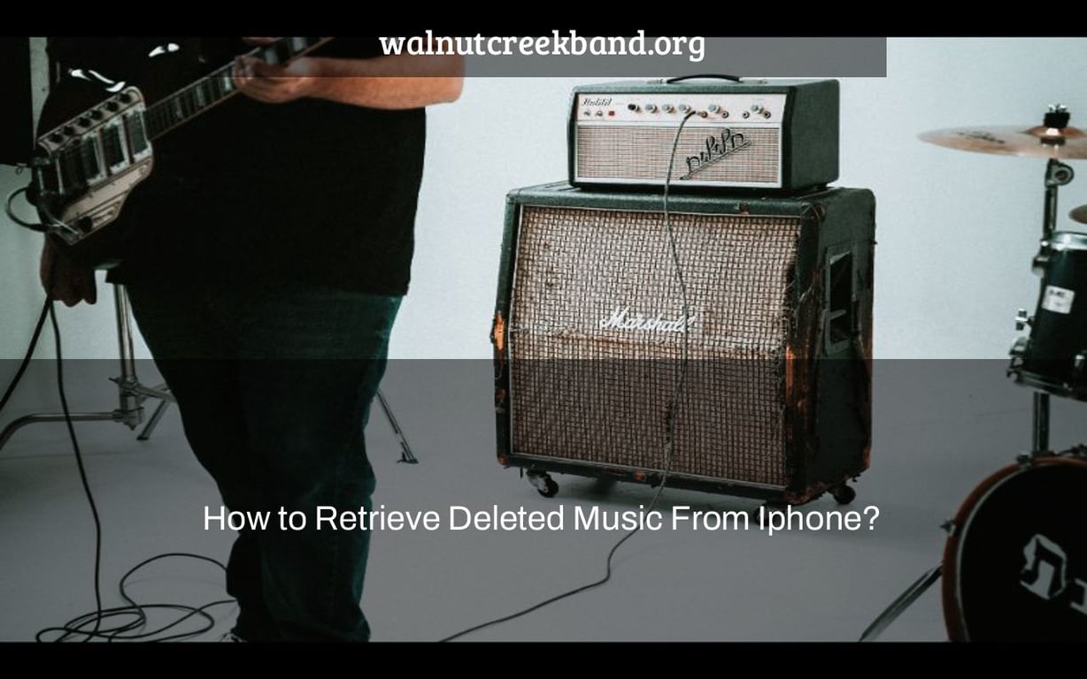 How to Retrieve Deleted Music From Iphone?