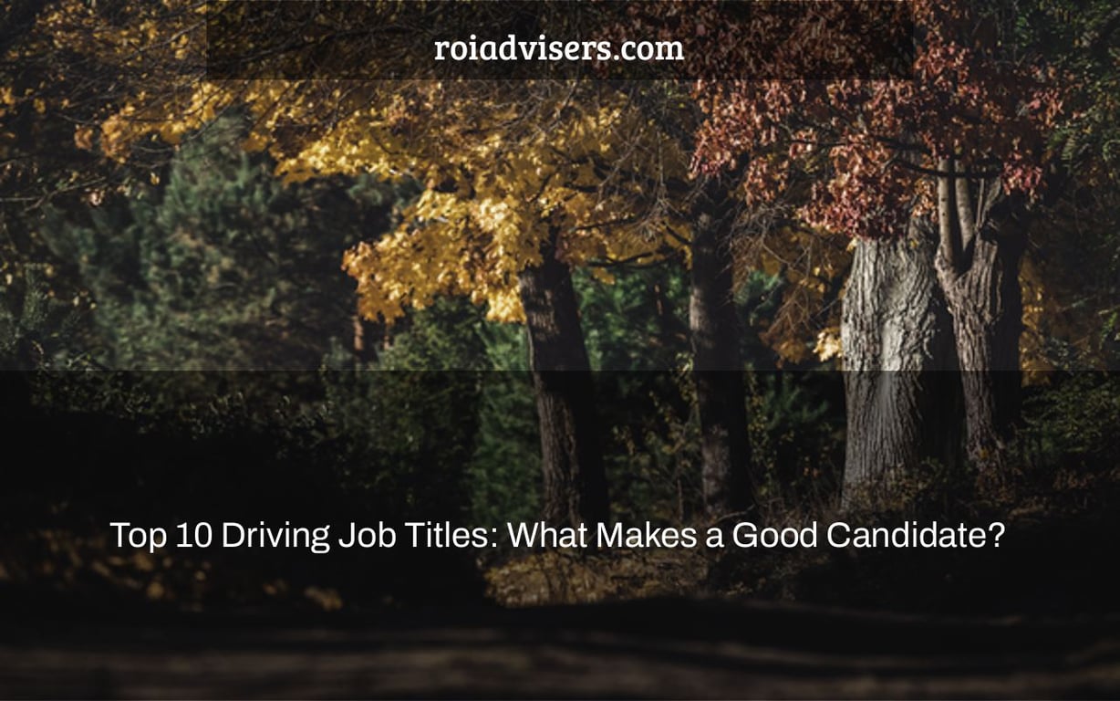 Top 10 Driving Job Titles: What Makes a Good Candidate?