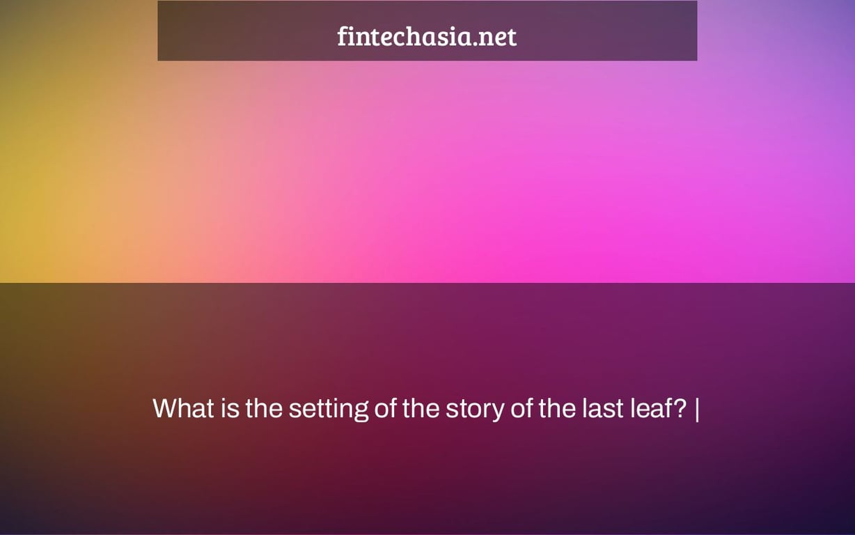 What is the setting of the story of the last leaf? |