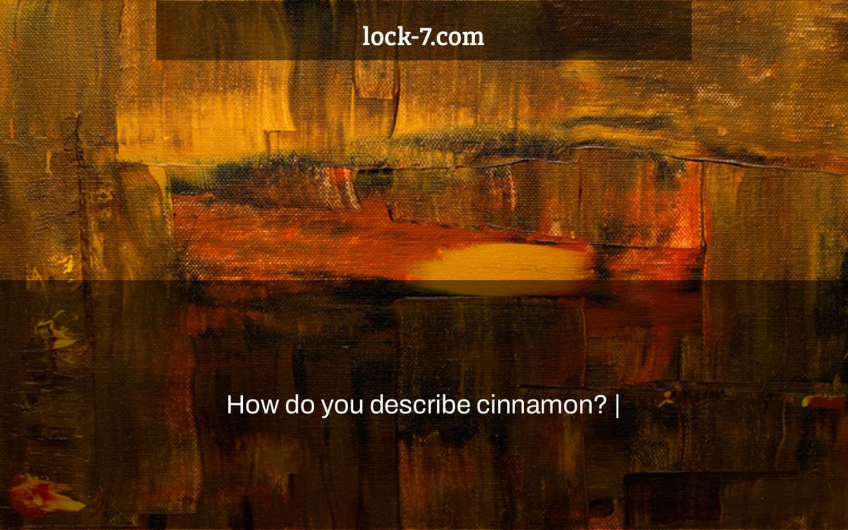 How do you describe cinnamon? |