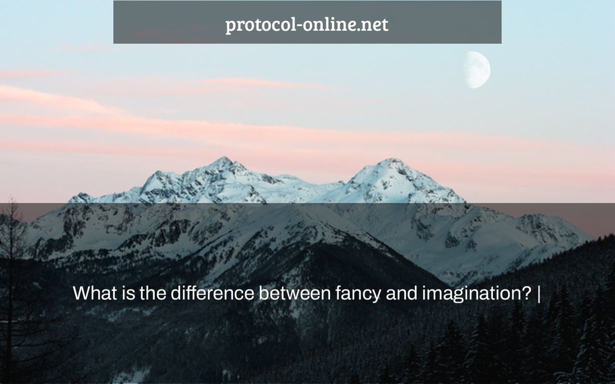 What is the difference between fancy and imagination? |