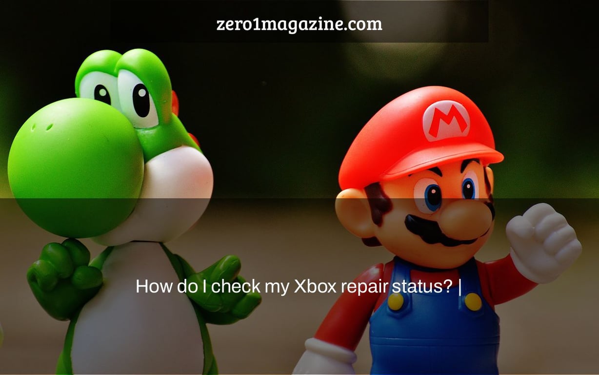 How do I check my Xbox repair status? |