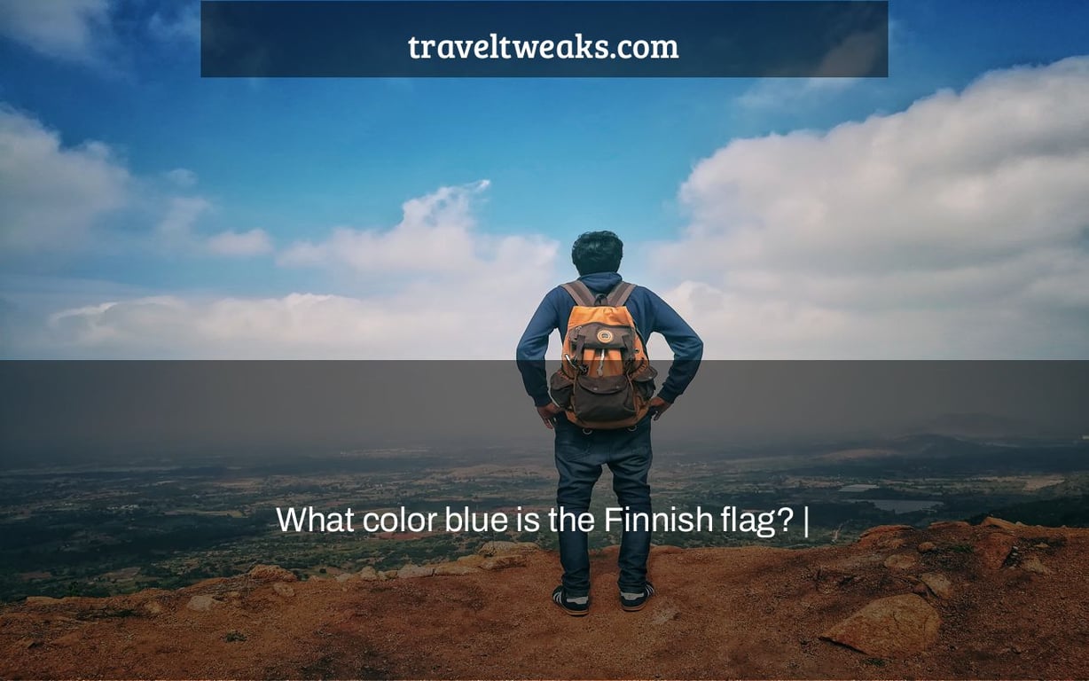 What color blue is the Finnish flag? |