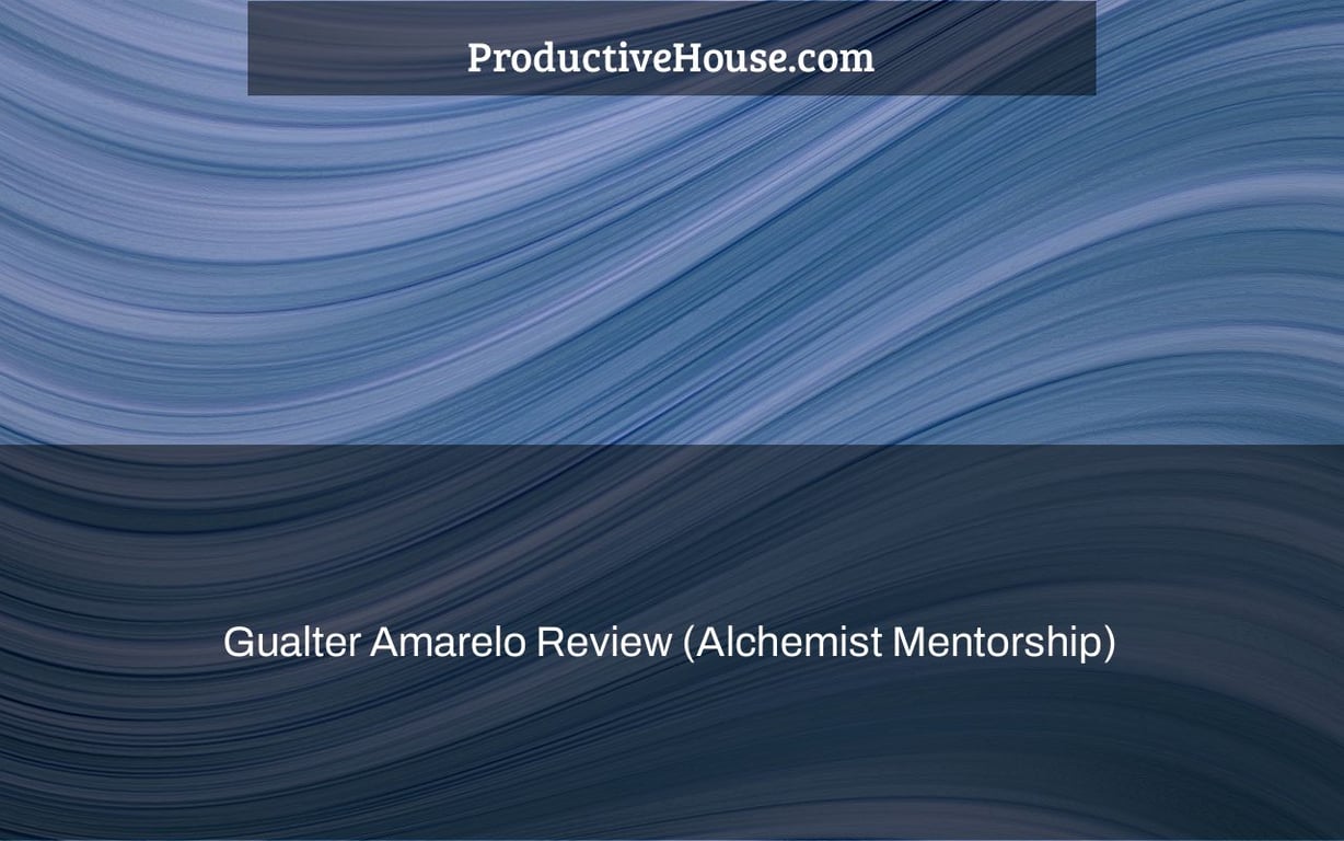 Gualter Amarelo Review (Alchemist Mentorship)