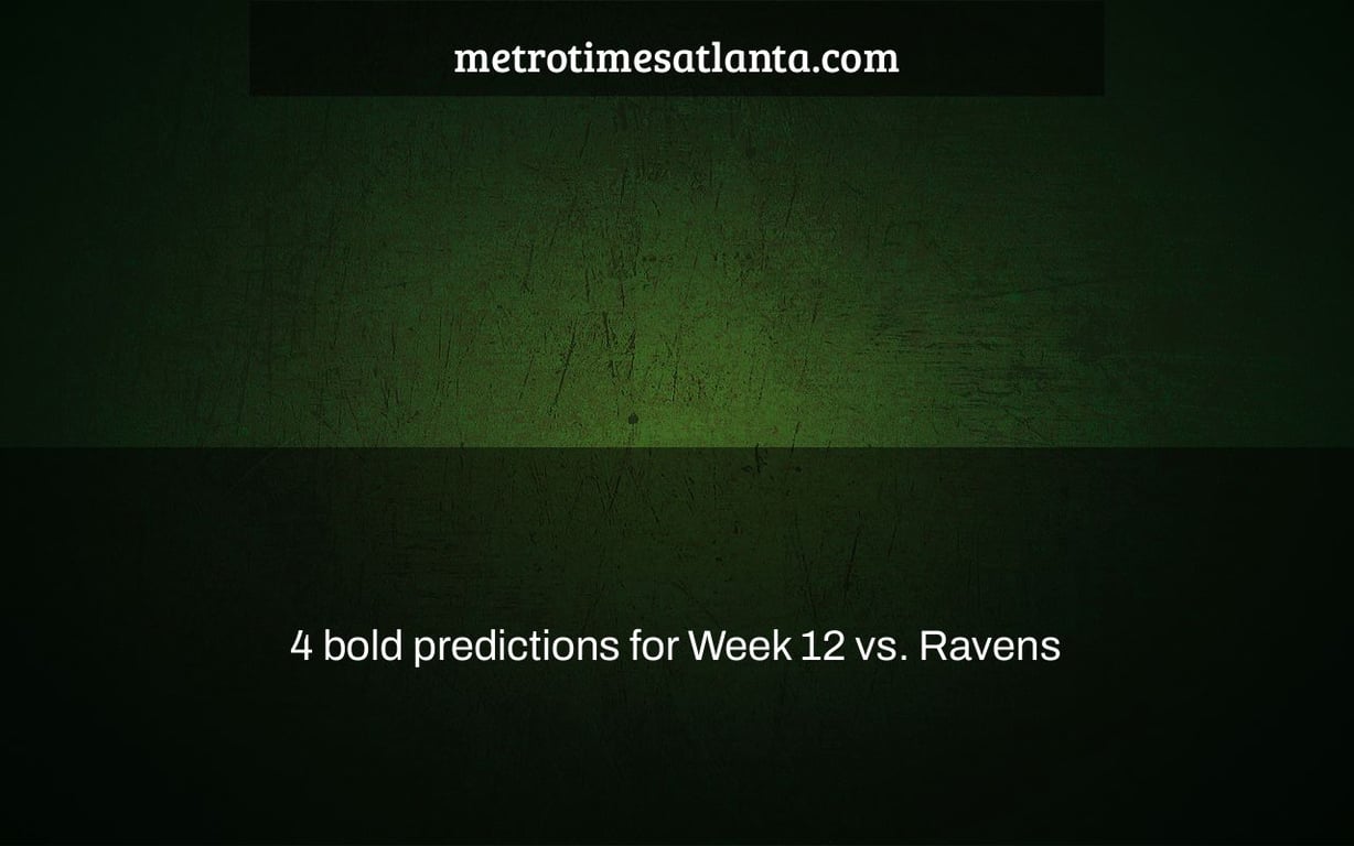 4 bold predictions for Week 12 vs. Ravens