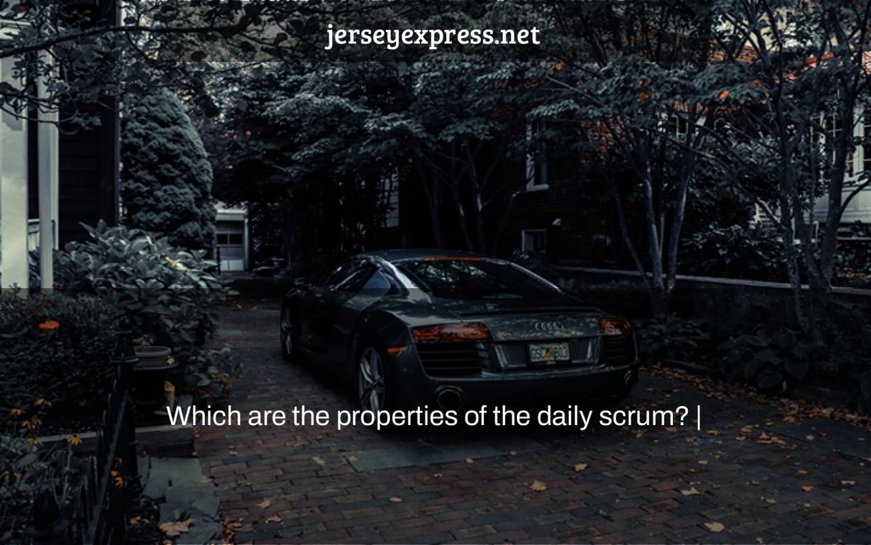 Which are the properties of the daily scrum? |