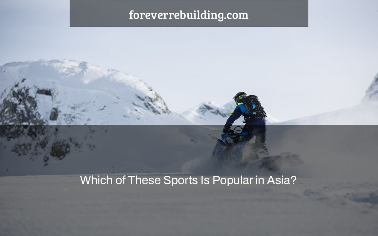 Which of These Sports Is Popular in Asia?