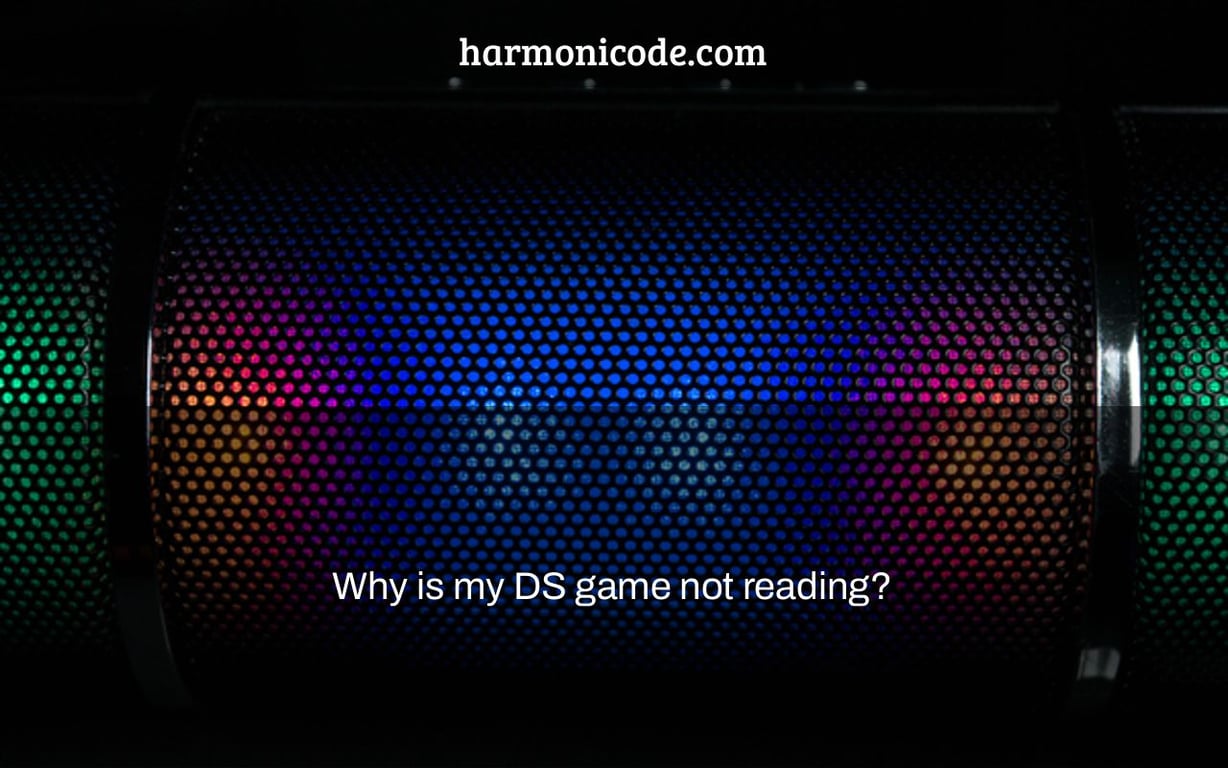 Why is my DS game not reading? Harmonicode