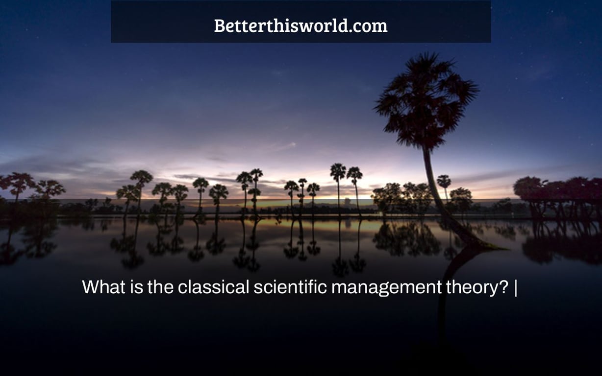 What is the classical scientific management theory? |