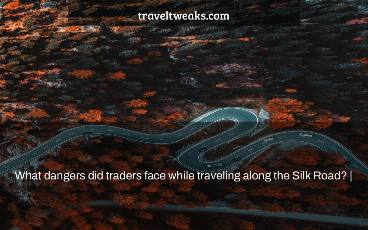 What dangers did traders face while traveling along the Silk Road? |