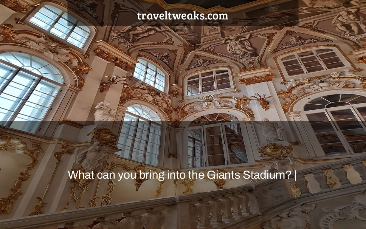 What can you bring into the Giants Stadium? |