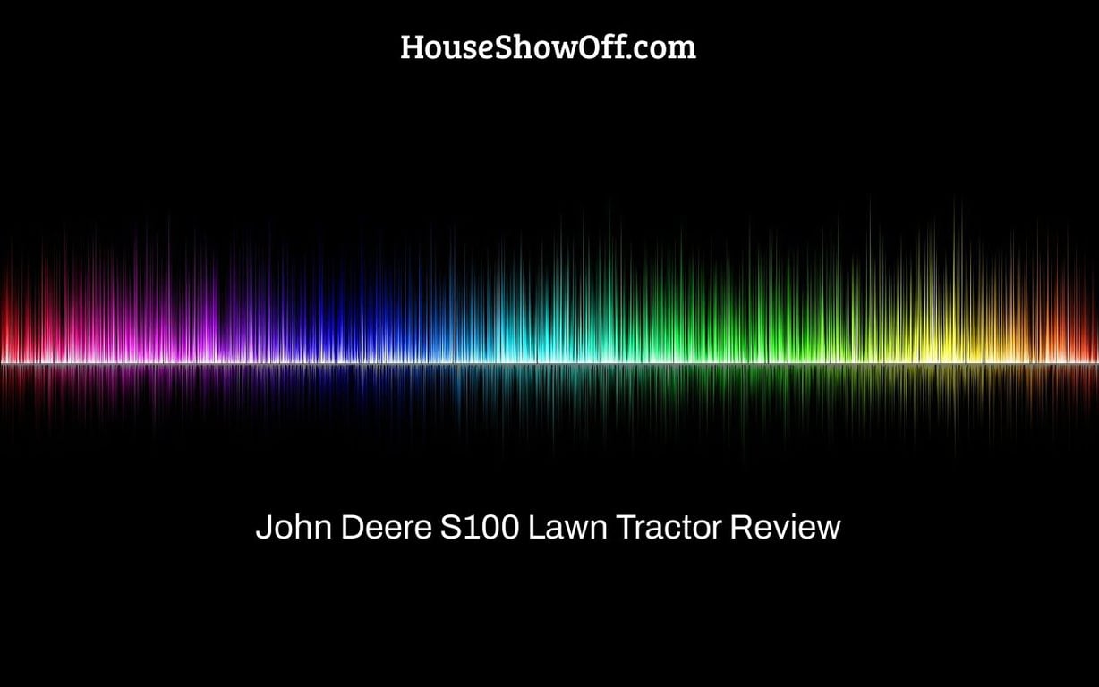 John Deere S100 Lawn Tractor Review