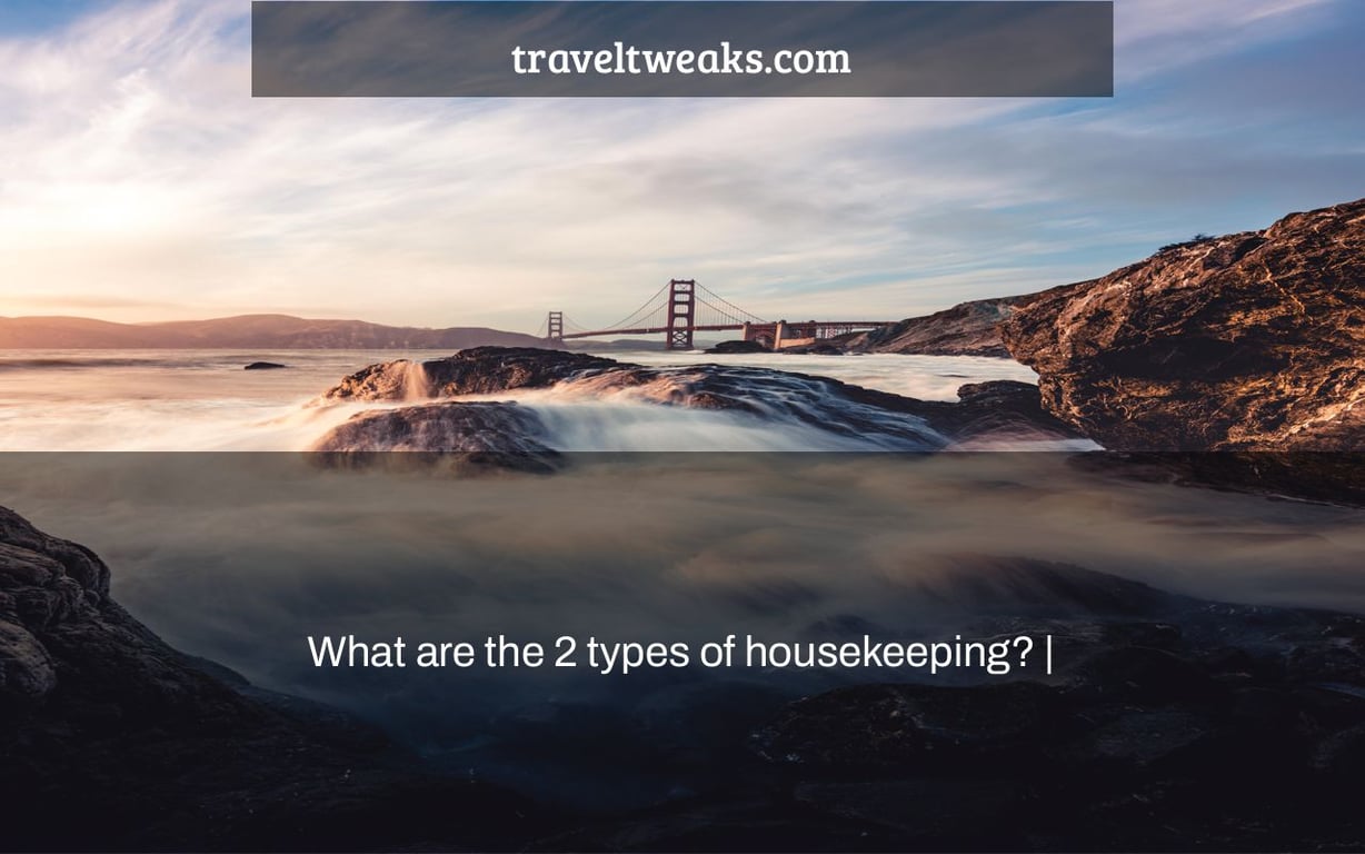 What are the 2 types of housekeeping? |