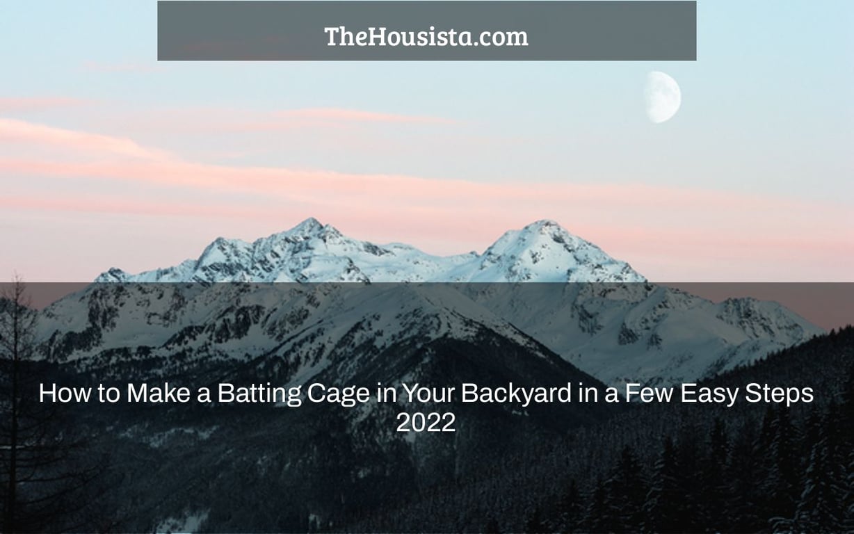 How to Make a Batting Cage in Your Backyard in a Few Easy Steps 2022