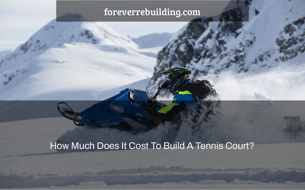 How Much Does It Cost To Build A Tennis Court?