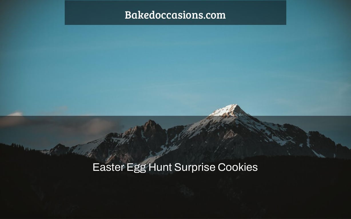 Easter Egg Hunt Surprise Cookies