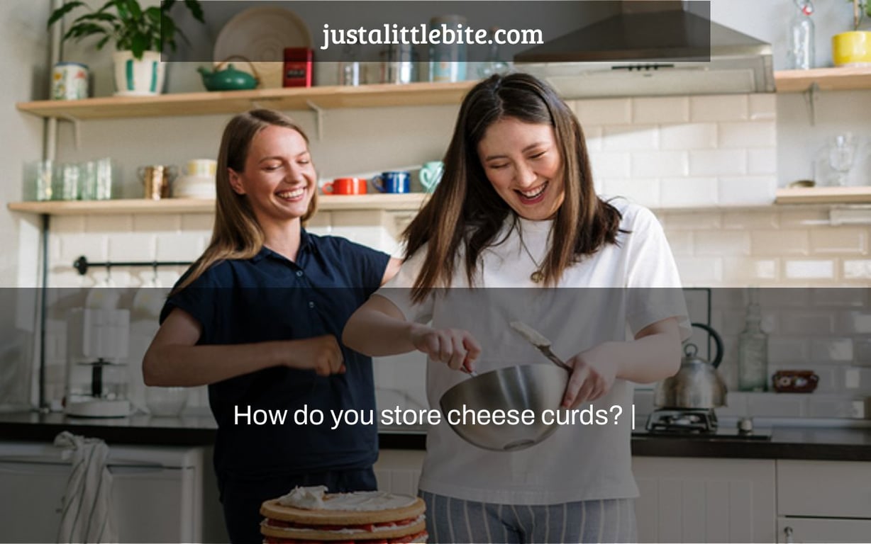 How do you store cheese curds? JustALittleBite