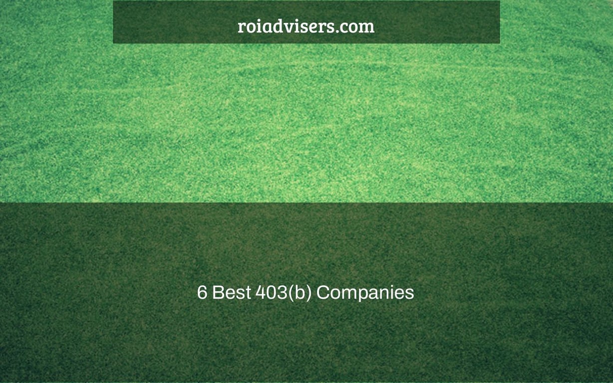 6 Best 403(b) Companies
