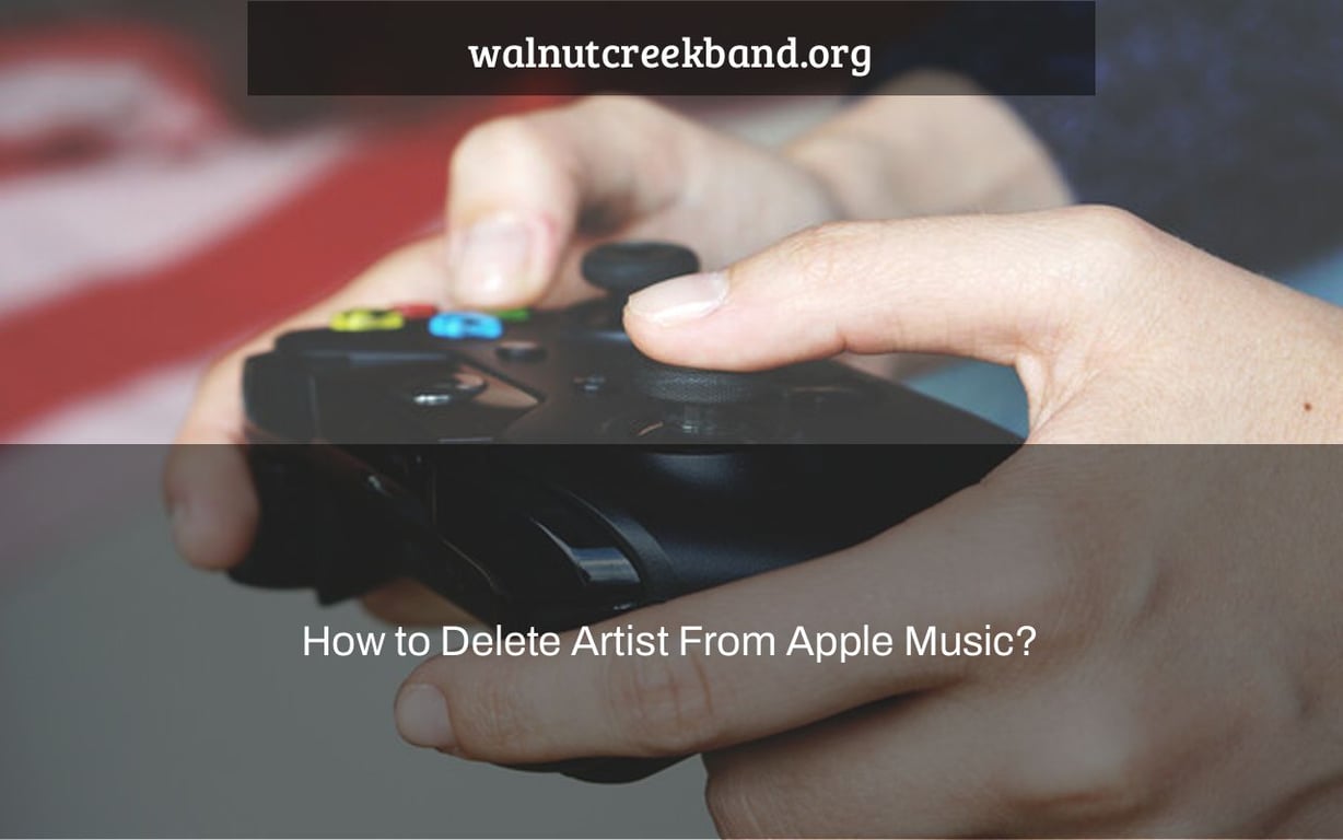 How To Delete Artist From Apple Music 