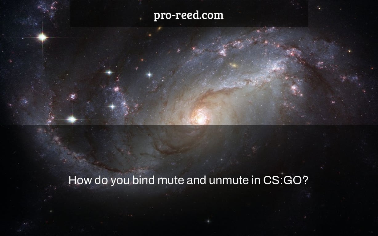 How do you bind mute and unmute in CS:GO?
