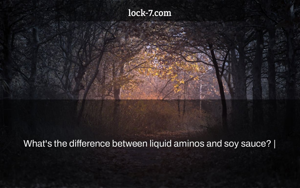 What's the difference between liquid aminos and soy sauce? |