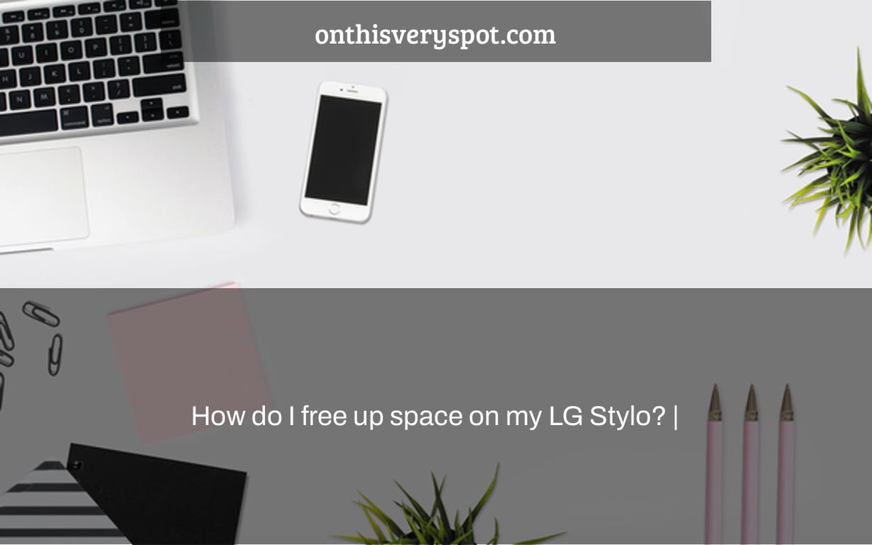 How do I free up space on my LG Stylo? |