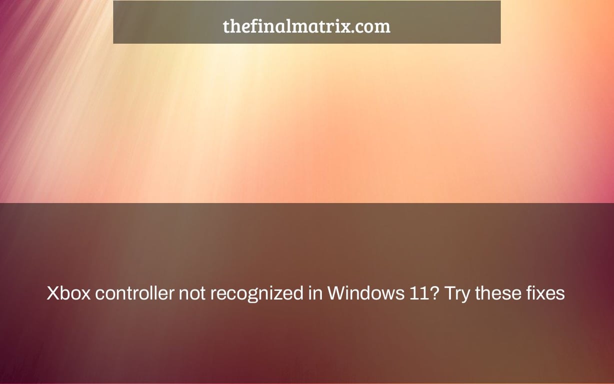Xbox controller not recognized in Windows 11? Try these fixes