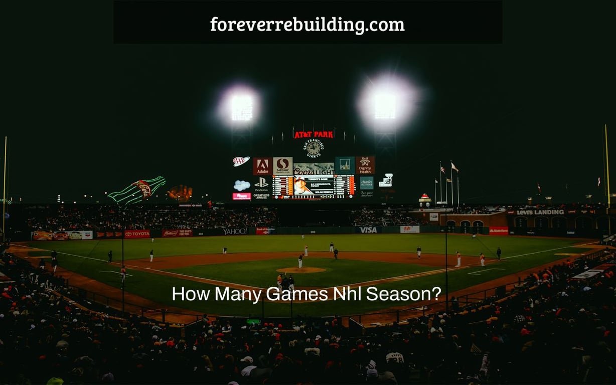 How Many Games Nhl Season?