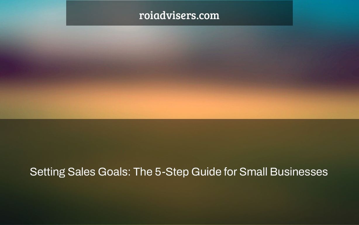 Setting Sales Goals: The 5-Step Guide for Small Businesses