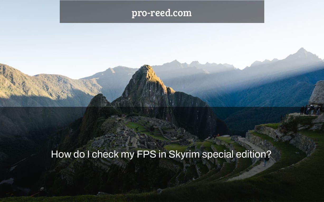 How do I check my FPS in Skyrim special edition?