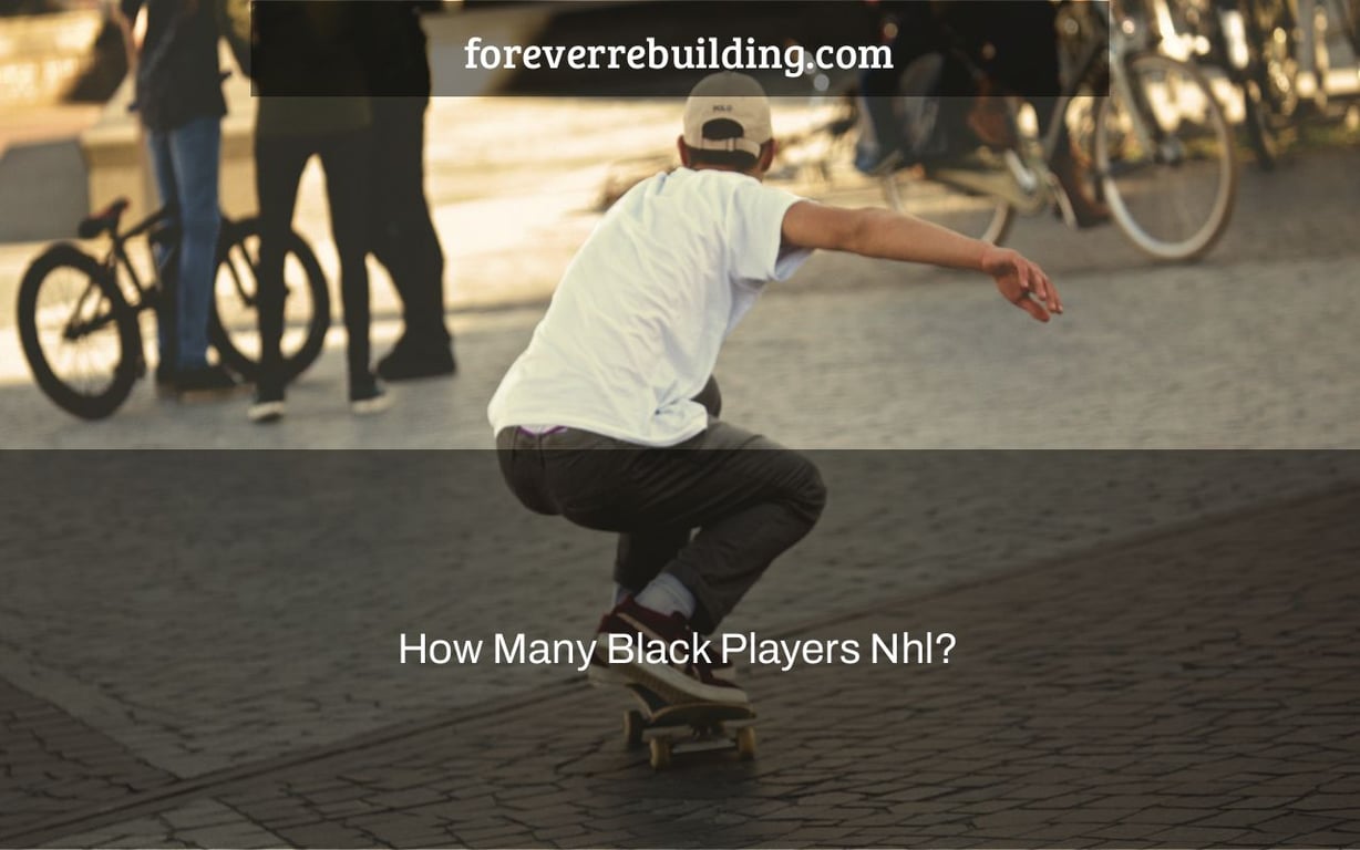How Many Black Players Nhl?