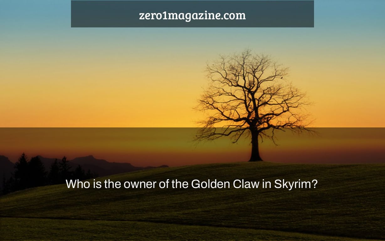 Who is the owner of the Golden Claw in Skyrim?