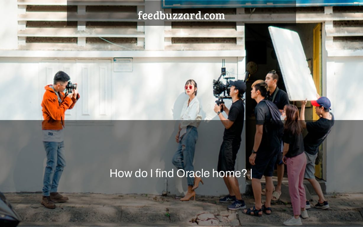 How do I find Oracle home? |