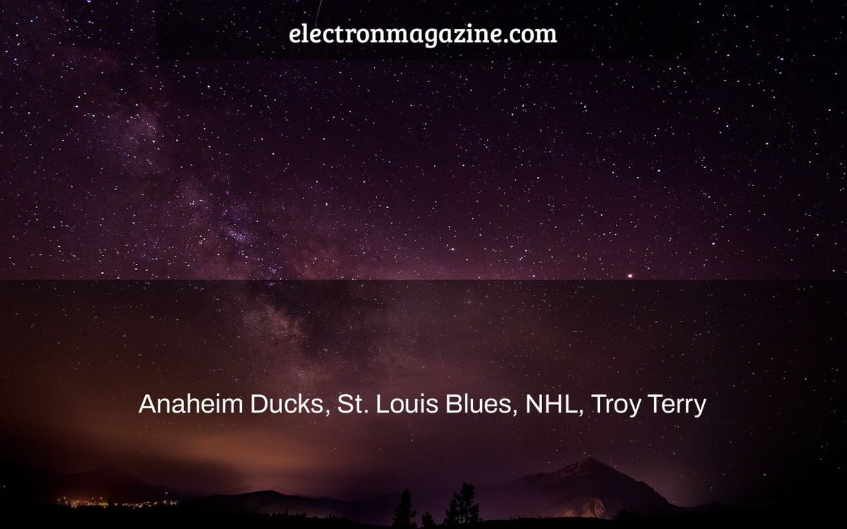 Anaheim Ducks, St. Louis Blues, NHL, Troy Terry