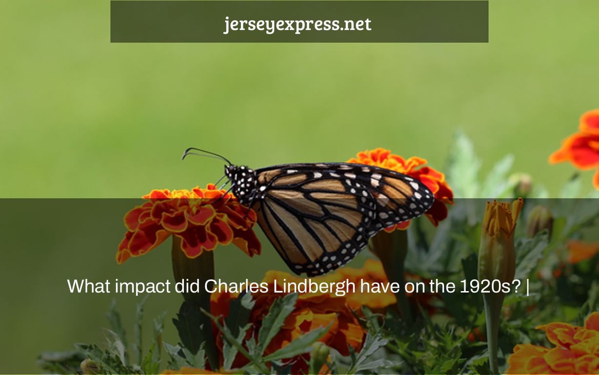 What impact did Charles Lindbergh have on the 1920s? |