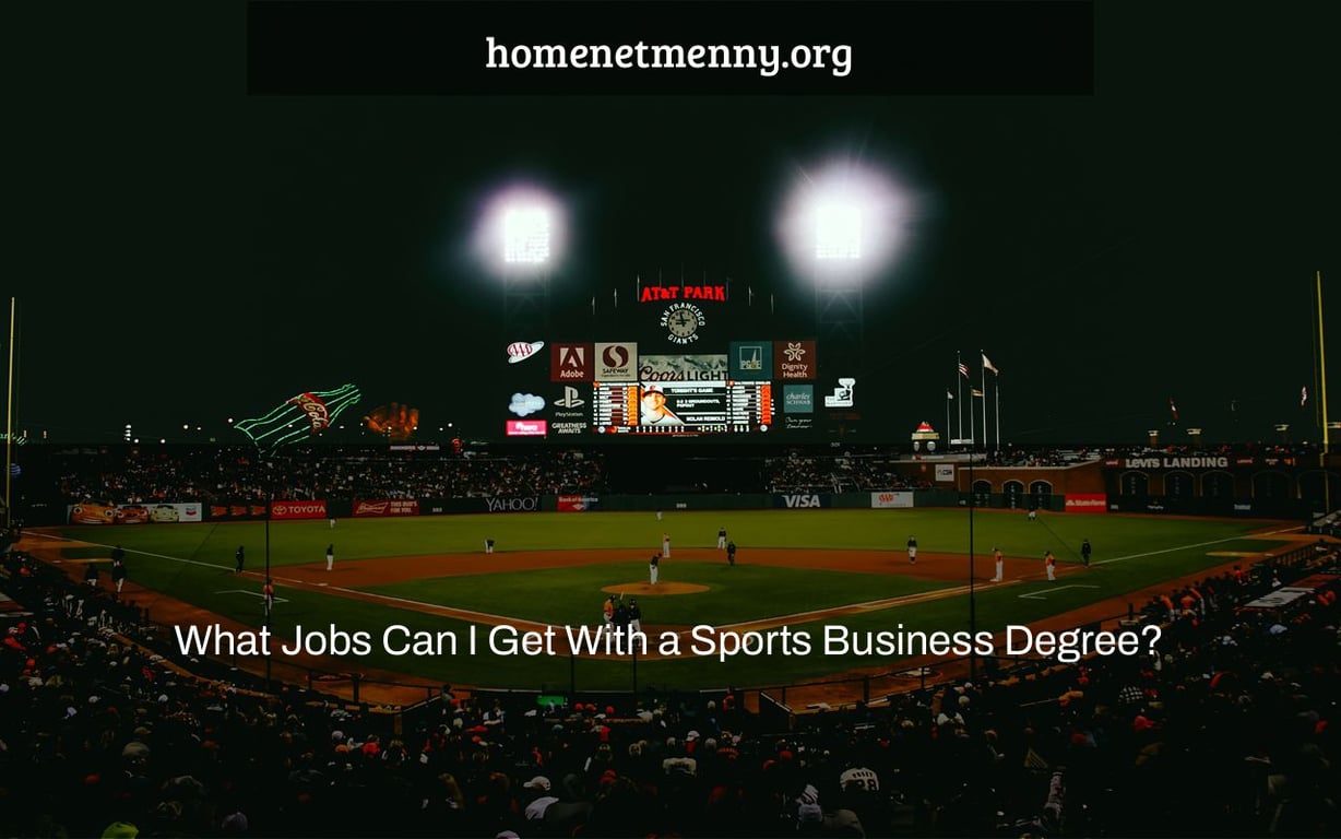 What Jobs Can I Get With a Sports Business Degree?