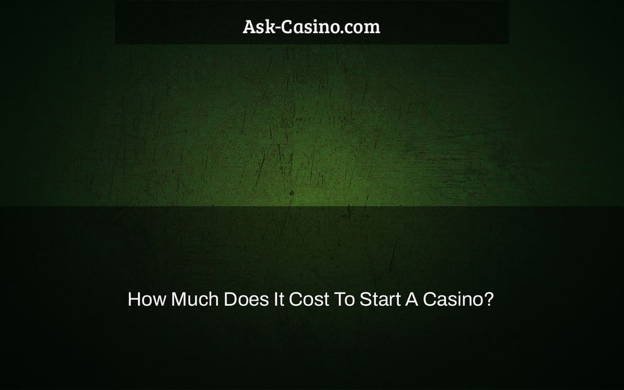 How Much Does It Cost To Start A Casino?